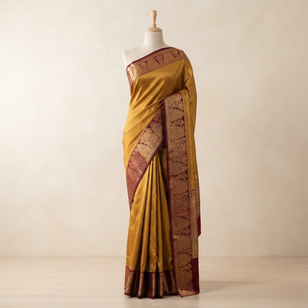 The regal Kanjeevaram.